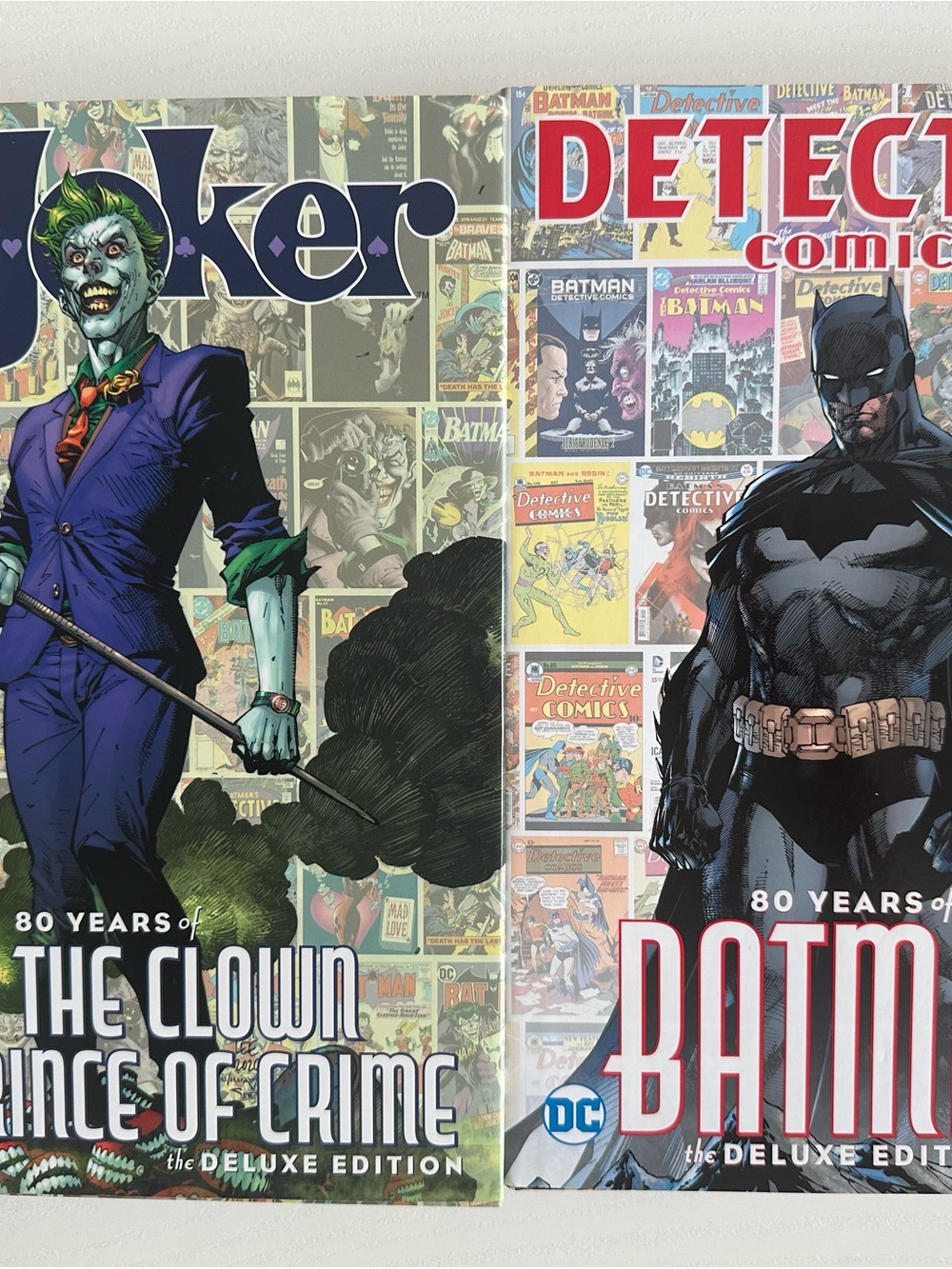 DC Comics Batman & Joker Deluxe Edition hard cover book - Black, Purple, Green